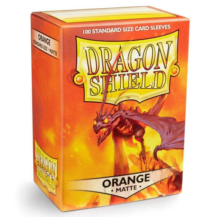 Copertina di Bustine Standard Dragon Shield Matte 100 (ARANCIONE) Copertina di Bustine Standard Dragon Shield Matte 100 (ARANCIONE)