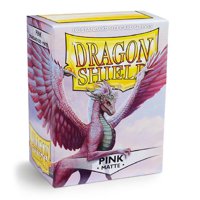 100 Bustine Standard Dragon Shield Matte Sleeves - PINK