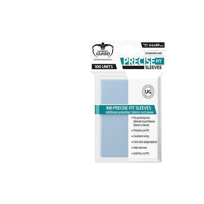 Copertina di Bustine Standard Ultimate Guard Precise Fit 100 Copertina di Bustine Standard Ultimate Guard Precise Fit 100