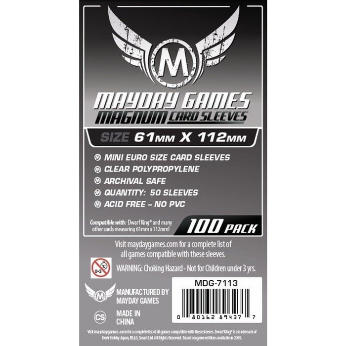 Copertina di Bustine Platinum Mayday 100 (61x112) Copertina di Bustine Platinum Mayday 100 (61x112)