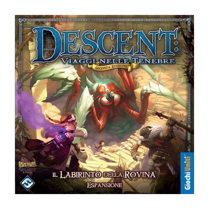 Copertina di Descent: Il Labirinto della Rovina Copertina di Descent: Il Labirinto della Rovina