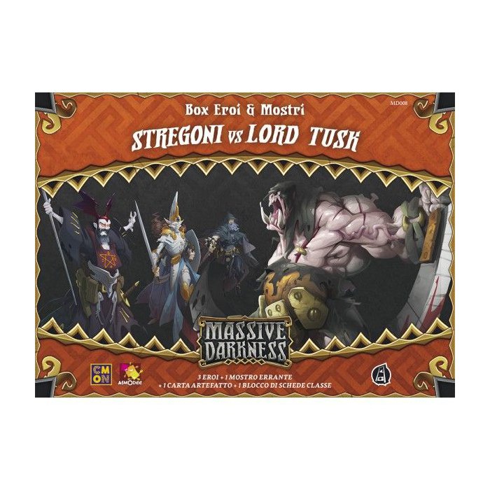Copertina di Massive Darkness: Stregoni vs Lord Tusk Copertina di Massive Darkness: Stregoni vs Lord Tusk
