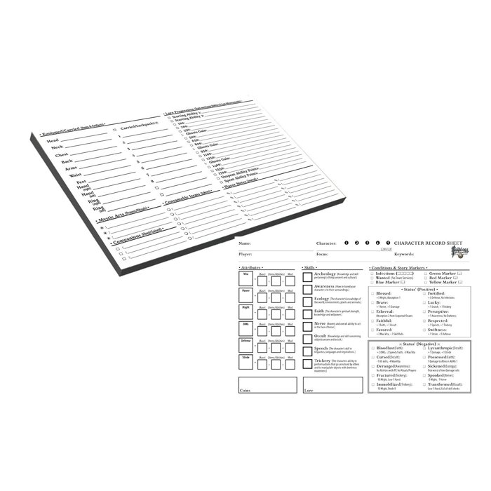 Copertina di Folklore - The Affliction: Character Record Pads Copertina di Folklore - The Affliction: Character Record Pads