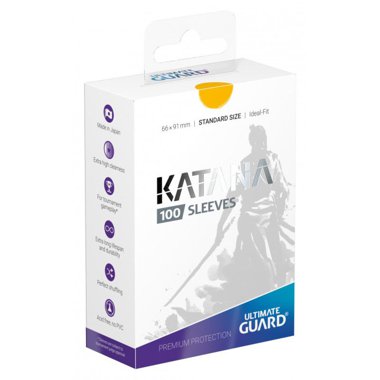 Copertina di Bustine Standard Ultimate Guard Katana 100 (GIALLO) Copertina di Bustine Standard Ultimate Guard Katana 100 (GIALLO)