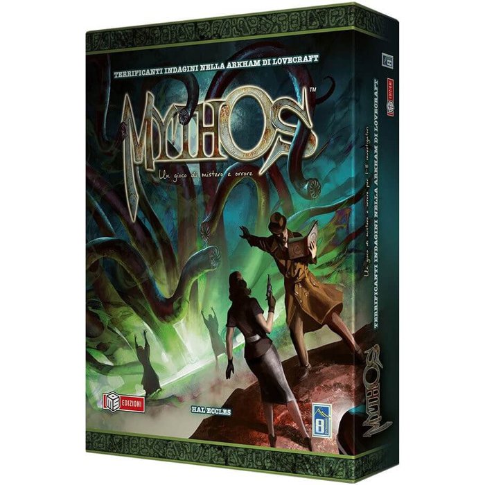 Copertina di Mythos: Terrificanti Indagini nella Arkham di Lovecraft Copertina di Mythos: Terrificanti Indagini nella Arkham di Lovecraft