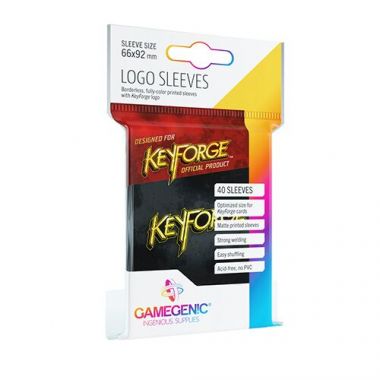 Copertina di Bustine KeyForge Logo Gamegenic 40 (NERO) Copertina di Bustine KeyForge Logo Gamegenic 40 (NERO)