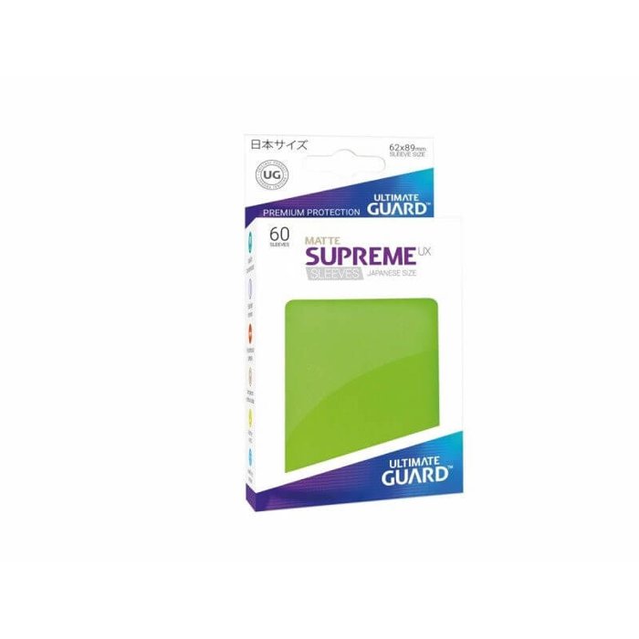 Copertina di Bustine Japanese Ultimate Guard Supreme UX Matte 60 (VERDE CHIARO) Copertina di Bustine Japanese Ultimate Guard Supreme UX Matte 60 (VERDE CHIARO)