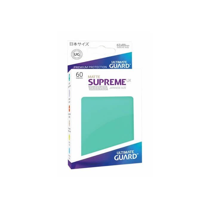 Copertina di Bustine Japanese Ultimate Guard Supreme UX Matte 60 (TURCHESE) Copertina di Bustine Japanese Ultimate Guard Supreme UX Matte 60 (TURCHESE)