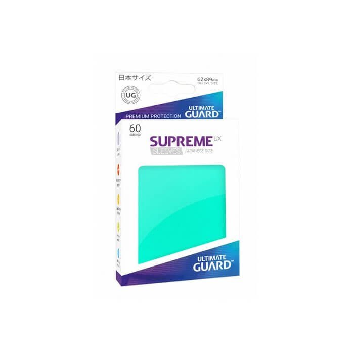 Copertina di Bustine Japanese Ultimate Guard Supreme UX 60 (TURCHESE) Copertina di Bustine Japanese Ultimate Guard Supreme UX 60 (TURCHESE)