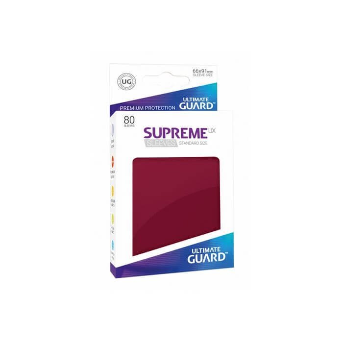 Copertina di Bustine Standard Ultimate Guard Supreme UX 80 (BORGOGNA) Copertina di Bustine Standard Ultimate Guard Supreme UX 80 (BORGOGNA)