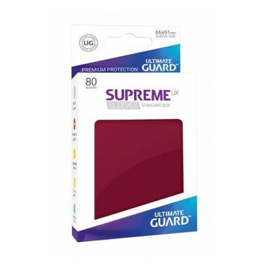 Bustine Standard Ultimate Guard Supreme UX 80 (BORGOGNA)