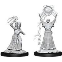 Nolzur's Marvelous Miniatures - Drow Mage & Drow Priestess