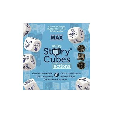 Copertina di Story Cubes - MAX Actions Copertina di Story Cubes - MAX Actions