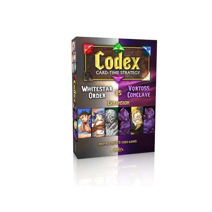 Copertina di Codex Card Time Strategy: Whitestar Order vs Vortoss Conclave Copertina di Codex Card Time Strategy: Whitestar Order vs Vortoss Conclave