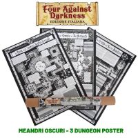 Four Against Darkness - Meandri Oscuri - 3 Dungeon Poster Danneggiato (L1)