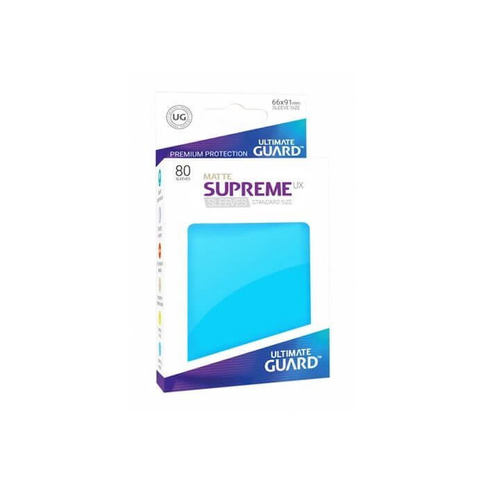 Copertina di Bustine Standard Ultimate Guard Supreme UX Matte 80 (CELESTE) Copertina di Bustine Standard Ultimate Guard Supreme UX Matte 80 (CELESTE)
