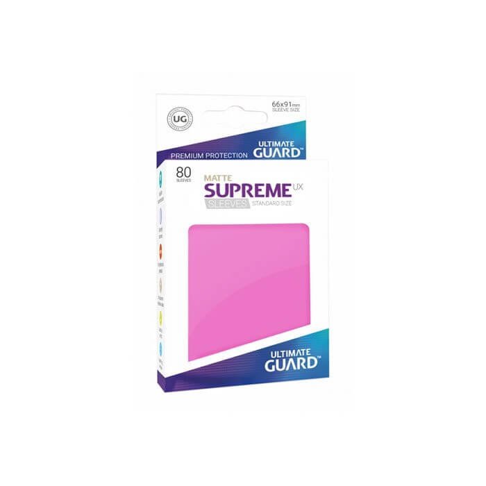 Copertina di Bustine Standard Ultimate Guard Supreme UX Matte 80 (ROSA) Copertina di Bustine Standard Ultimate Guard Supreme UX Matte 80 (ROSA)