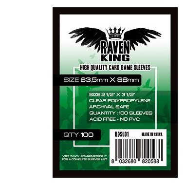 Bustine Card Game Raven King 100 (63,5x88)