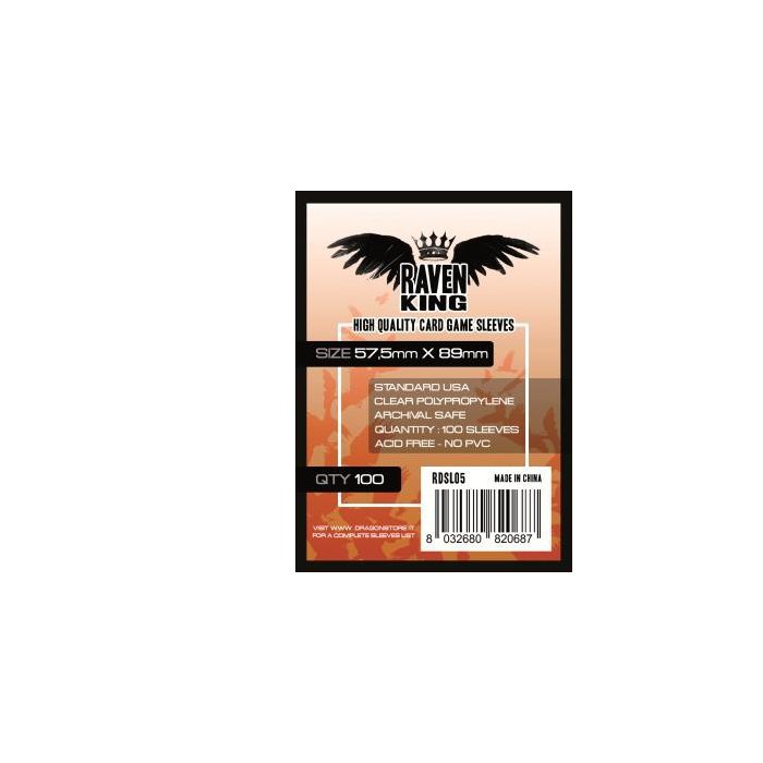 Copertina di Bustine Chimera Raven King 100 (57,5x89) Copertina di Bustine Chimera Raven King 100 (57,5x89)