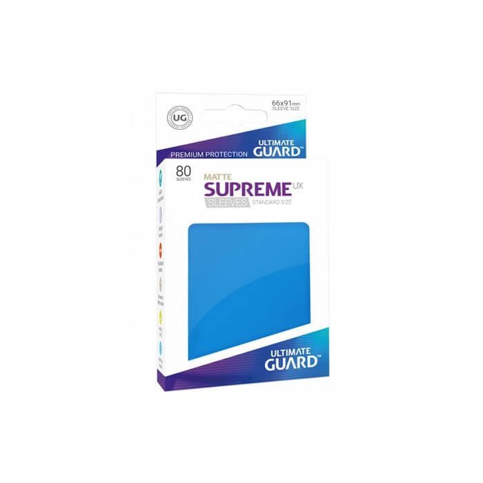 Copertina di Bustine Standard Ultimate Guard Supreme UX Matte 80 (AZZURRO) Copertina di Bustine Standard Ultimate Guard Supreme UX Matte 80 (AZZURRO)