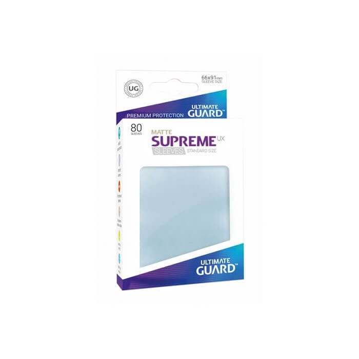 Copertina di Bustine Standard Ultimate Guard Supreme UX Matte 80 (TRASPARENTE) Copertina di Bustine Standard Ultimate Guard Supreme UX Matte 80 (TRASPARENTE)