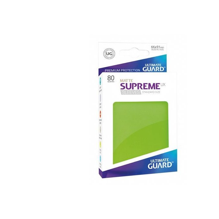 Copertina di Bustine Standard Ultimate Guard Supreme UX Matte 80 (VERDE CHIARO) Copertina di Bustine Standard Ultimate Guard Supreme UX Matte 80 (VERDE CHIARO)