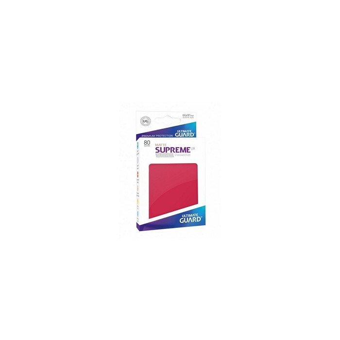 Copertina di Bustine Standard Ultimate Guard Supreme UX Matte 80 (ROSSO) Copertina di Bustine Standard Ultimate Guard Supreme UX Matte 80 (ROSSO)