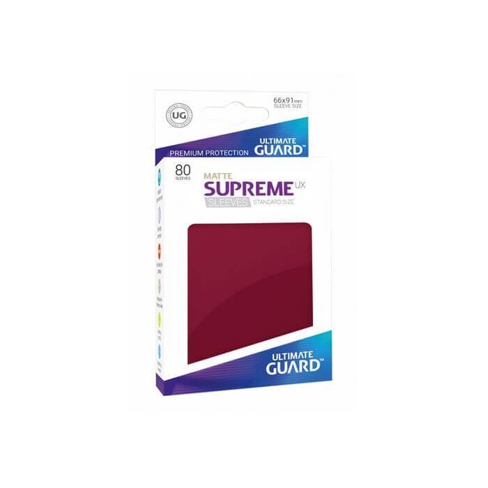 Copertina di Bustine Standard Ultimate Guard Supreme UX Matte 80 (BORGOGNA) Copertina di Bustine Standard Ultimate Guard Supreme UX Matte 80 (BORGOGNA)