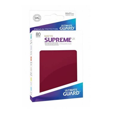 Bustine Standard Ultimate Guard Supreme UX Matte 80 (BORGOGNA)