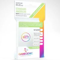 Bustine Gamegenic Matte Board Game Sleeves Standard American Green 50 (59x91)