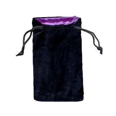 Sacchetto Grande Velluto Nero Seta (VIOLA)