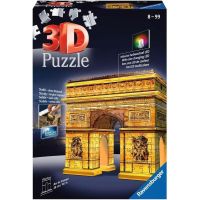 Puzzle 3D Monumenti - Arco di Trionfo Night Edition - 242 Pezzi