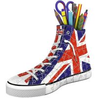 Puzzle 3D Sneaker Union Jack - Portapenne 112 Pezzi