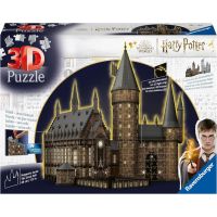 Puzzle 3D Harry Potter Hogwarts Castle - The Great Hall Night Edition - 643 Pezzi
