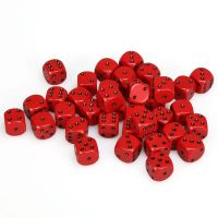 Set di 36 Dadi D6 Opaco (Rosso, Nero)