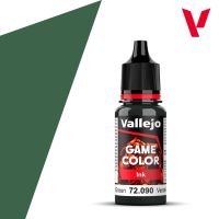Vallejo Game Color Ink Black Green 18 ml