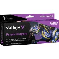 Vallejo Game Color Purple Dragons - Set da 8 Colori