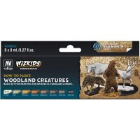 Vallejo Wizkids Woodland Creatures - Set da 8 Colori