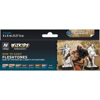 Vallejo Wizkids Fleshtones - Set da 8 Colori