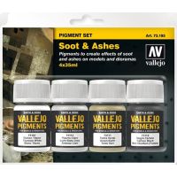 Vallejo Pigments Soot & Ashes - Set da 4 Pigmenti