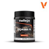 Vallejo Diorama Effects Earth Textures Black Lava-Asphalt 200 ml