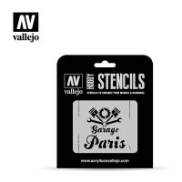 Vallejo Stencils – Vintage Garage Sign