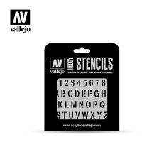 Vallejo Stencils – Stamp Font