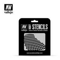 Vallejo Stencils – Distorted Honeycomb