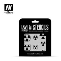 Vallejo Stencils – Radioactivity Signs