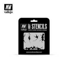 Vallejo Stencils – Cracked Wall