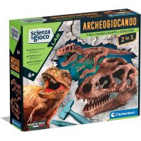 Scienza e Gioco Lab - Archeogiocando T-Rex Teschio Gigante e Scheletro 2in1