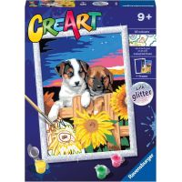 CreArt Serie D - Cagnolini con Girasoli