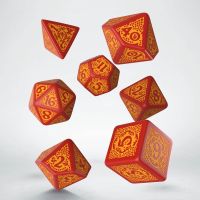 Set di 7 Dadi Dragon Slayer Red & Orange (Rosso e Arancione)