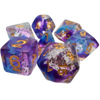 Set di 7 Dadi Confetti - Violet Sulfer